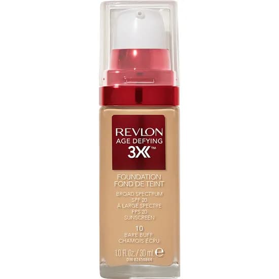 Base Líquida Revlon Age Defying 3X FPS 20 10 Bare Buff - 30ML