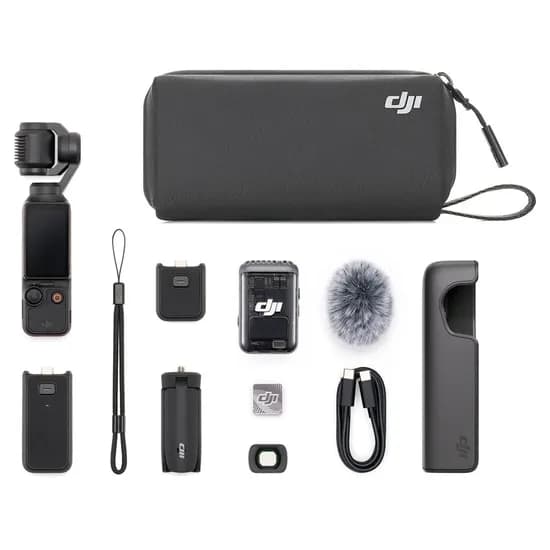 Câmera de Ação Dji Osmo Pocket 3 Creator Combo - 9.4MP - 4K - Tela Touchscreen Fixo de 2" - Preto