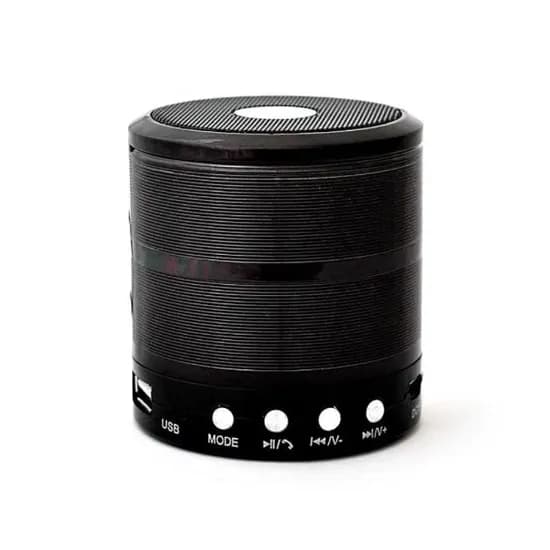 Caixa de Som Portátil Bluetooth WS-887 Mini - Preto