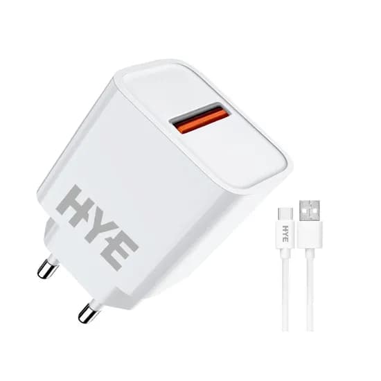Carregador Hye HYEC165UC / USB-A A Tipo-C