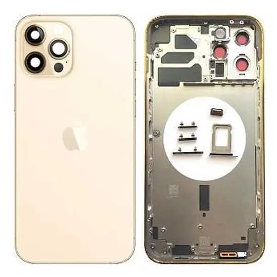 Chasis iPhone 12 Pro Max Dourado(Completo)