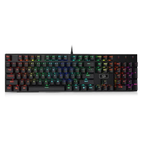 Teclado Gamer Redragon K556RGB Devarajas Usa Inglês - Preto