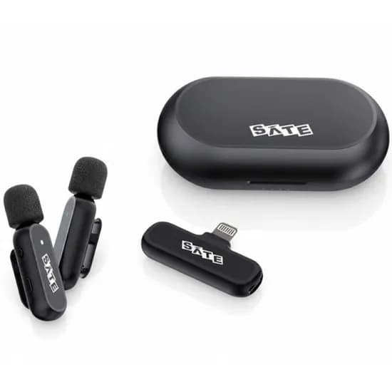 Microfone Sem Fio Satellite A-MK251 Tipo-C - Preto