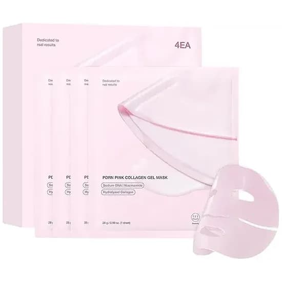 Mascarilla Facial Medicube PDRN Pink Collagen Gel Mask 4 Unidades