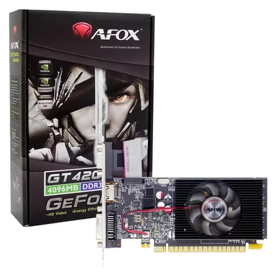 Placa de Vídeo Afox Nvidia Geforce GT 420 4GB DDR3 - AF420-4096D3L5