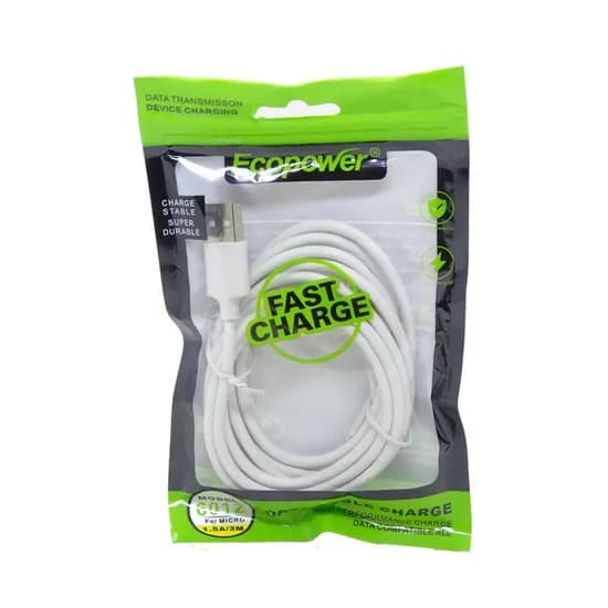Cabo USB Celular Ecopower EP-6052 Tipo-A para Tipo-C e Lightning