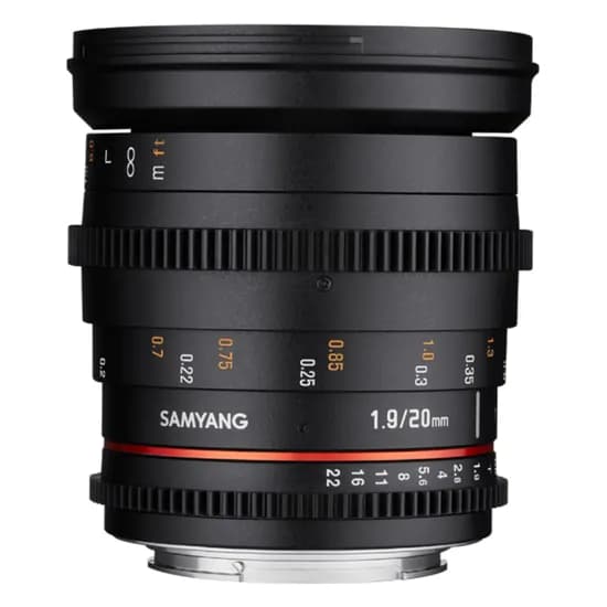 Lente Cine Samyang Nikon VDSLR 20MM T1.9 Ed As Umc