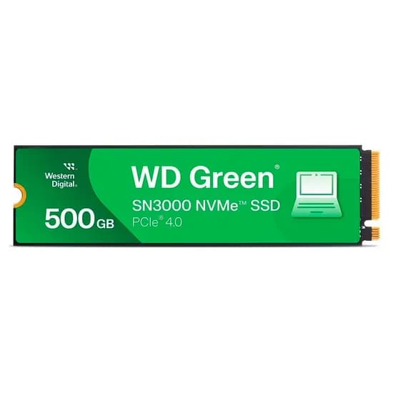 SSD M.2 Western Digital WD Green SN3000 500GB Nvme PCI-Exp GEN4 - WDS500G4G0E