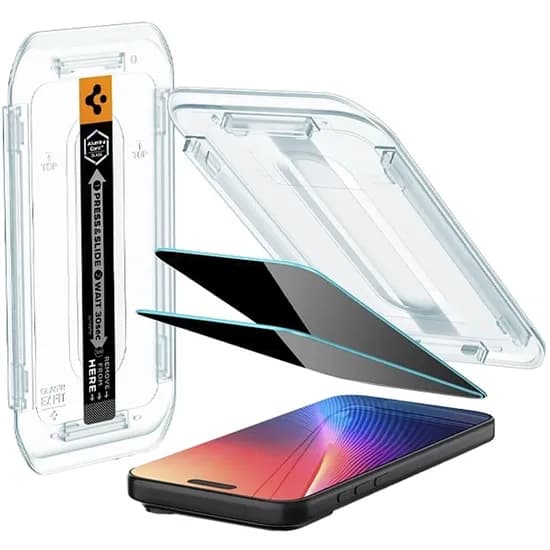 Protetor de Tela Spigen iPhone 16 Pro/17PRO Glas Tempered Reinforced Easy Fit Transparente AGL07929 2 Unidades