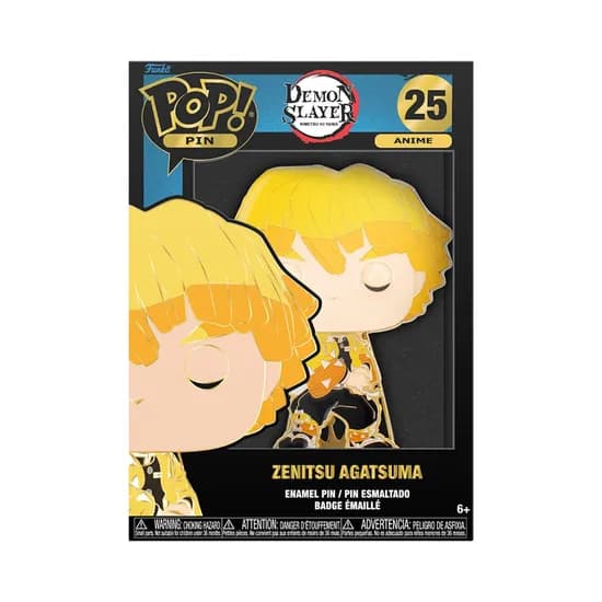 Pin de Colección Funko Pop! Demon Slayer Kimetsu No Yaiba Zenitsu Agatsuma N° 25