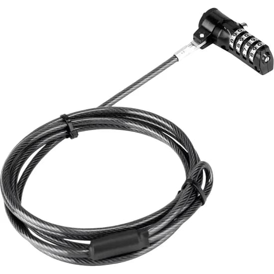 Cabo de Segurança Targus ASP61LA-61 com Cadeado para Notebook - Preto 1,5M
