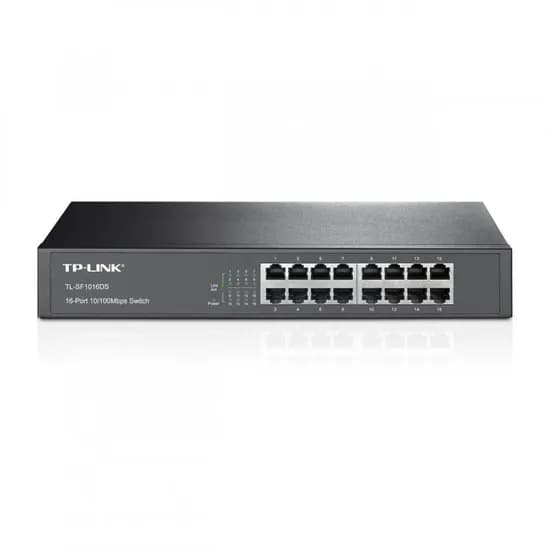 Hub 16 Portas TP-Link TL-SF1016DS Rack-Mountable Switch Fast Ethernet
