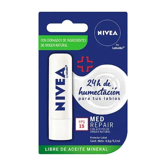 Nivea Balsamo Labial Med Repair FPS15