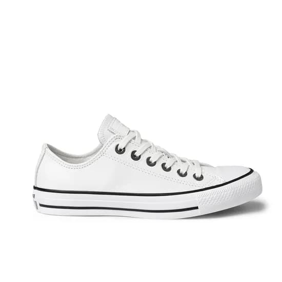 Calzado Converse Chuck Taylor Ox Cuero Blanco