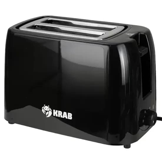 Torradeira Krab KBTE75 750 Watts 6 Temperaturas 220 - 240 V ~ 50/60 HZ - Preta