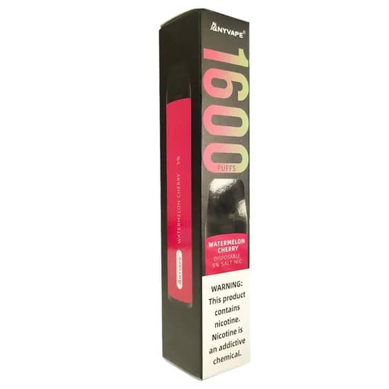 Vaper Anyvape 1600 Puff Melancia e Cereja