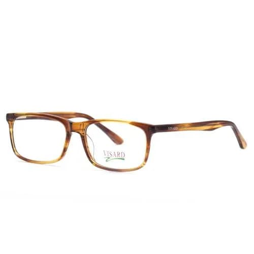 Óculos de Grau Unissex Visard HD104 C4 54-16-140 - Marrom e Amarelo