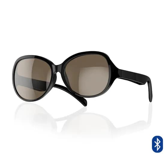 Oculos de Sol Smart Wireless F07 Glasses Headset com Bluetooth 5.3 / IPX4 / Recarregável / 80MAH - Preto