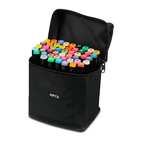 Canetas Coloridas Touch Kit 48 PCS