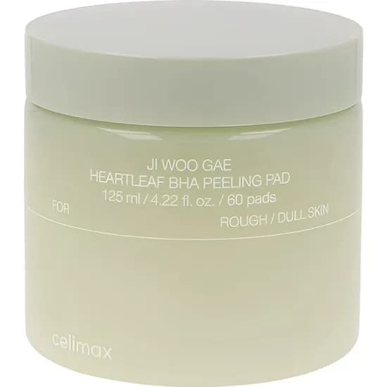Almofadas Esfoliantes Celimax Ji Woo Gae Heartleaf Bha - 60 Unidades