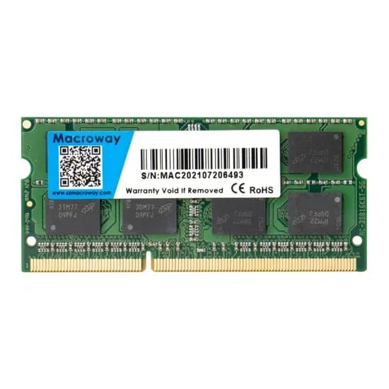 Memória para Notebook Macroway, DDR3L 4GB (1X4GB), 1600MHZ, So-DIMM, Verde