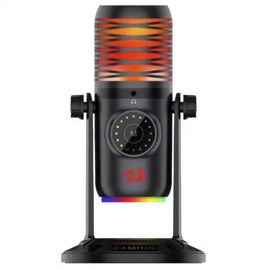 Microfone Redragon GM306 Stellaris RGB USB-C Black
