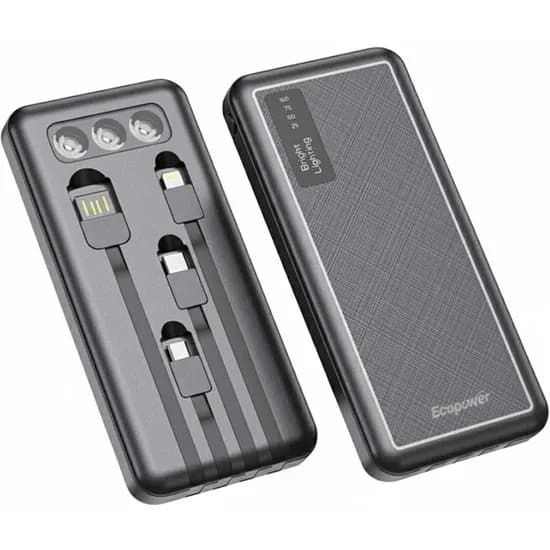 Carregador Portátil Ecopower EP-C879 12000MAH - Preto