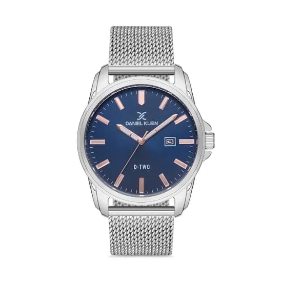 Relógio Analógico Masculino Daniel Klein D-Two DK.1.12625-4 - Prata/Azul
