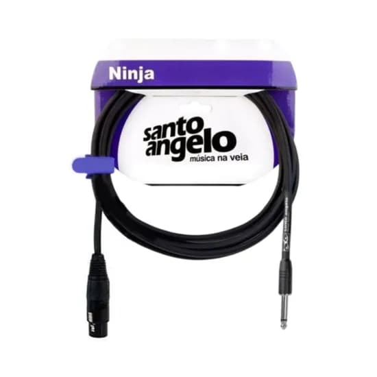 Cable de Micrófono Santo Angelo 25FT Ninja HG XRL A P10 7.62M Negro