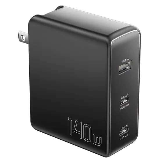 Carregador Essager ECT2CA-MQB01-Z 3 Portas 140W - Black