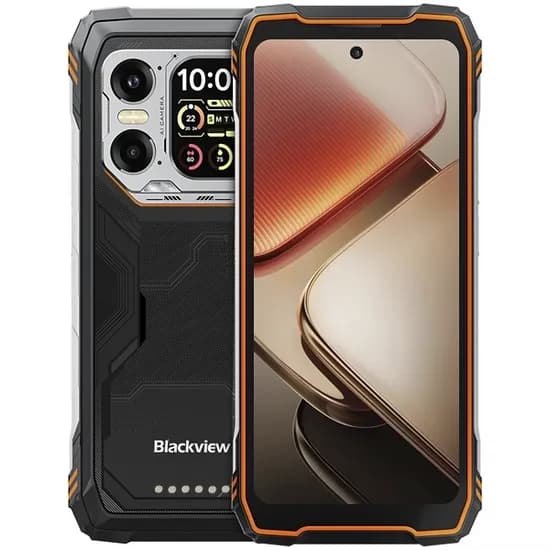 Celular Blackview Xplore 1 NFC Dual Sim de 256GB/12GB Ram de 6.78" 64+20MP/50MP - Preto/Laranja