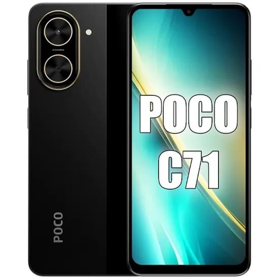 Celular Xiaomi Poco C71 Dual 6.8 4+128GB Global Negro