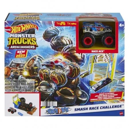 Car Hot Wheels Monster Trucks Arena Smashers Race Challenge Set 6568