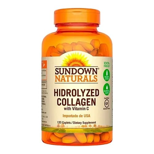 Suplemento Sundown Hydrolyzed Collagen 120 Cápsulas
