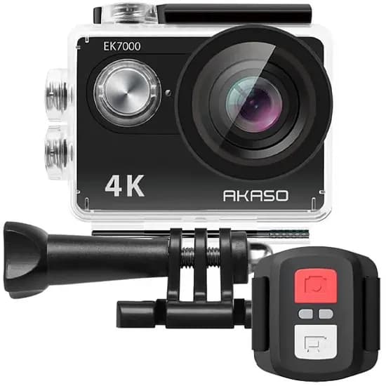 Câmera de Ação Akaso EK7000 20MP 4K com Wi-Fi - Preta