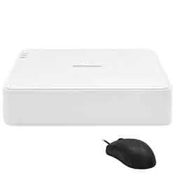 CCTV de Vigilância NVR Hikvision DS-7108NI-Q1/ 8P 7100S 8CH / 1080P / HDMI / VGA / USB / Lan - Branco + Mouse