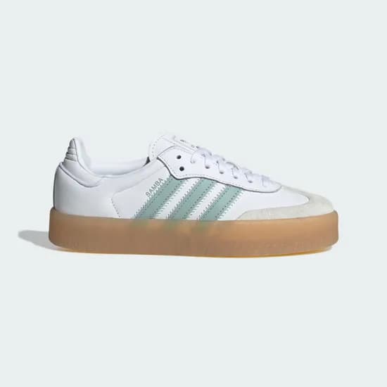Calzado Adidas Sambae W Blanco Verde Agua