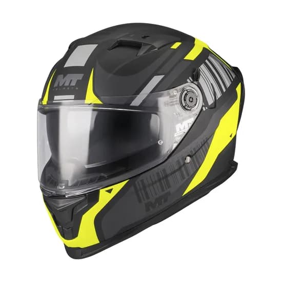 Capacete MT Helmets Braker SV Cockpit B13 - Fechado - Tamanho L - com Óculos Interno - Matt