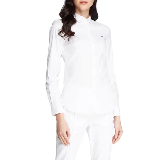Camisa Tommy Hilfiger Feminina WW0WW26804-YAF-00 38 - Branco Clásico