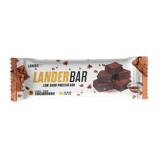 Barra de Proteína Low Carb Landerfit Choco Brownie 45G
