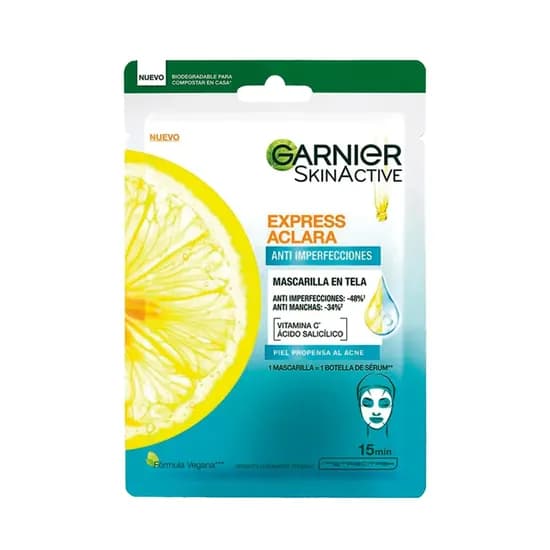 Garnier Mascarilla Facial Skinactive Hidratante 23G