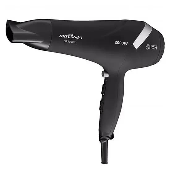 Secador de Cabelo Britânia SP3100N 3TEMP/2VEL/2000W/110V - Black
