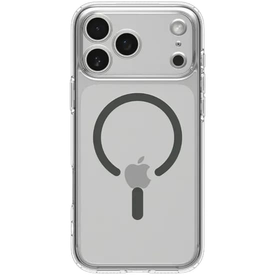 Capa Spigen iPhone 17 Pro Max Crystal Hybrid Magfit ACS09600 - Clear Graphite