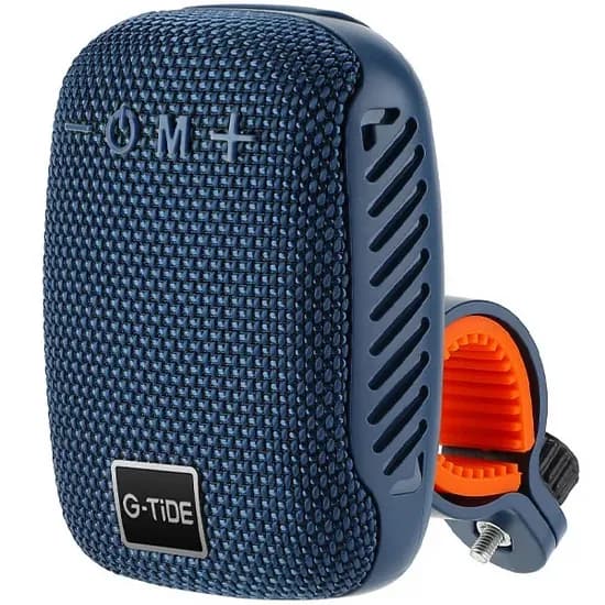 Mini Speaker G-Tide SV01 com Bluetooth / Aux / USB / 5W / 500MAH - Azul
