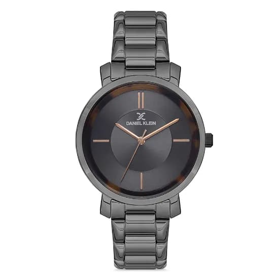 Relogio Analogico Feminino Daniel Klein DK.1.12705-6 Premium Ladies / Pulseira de Aço Inoxidável - Preto