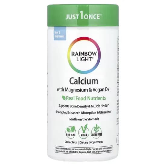 Rainbow Light Calcium Magnesium Y Vitamina D3 90TABLETS