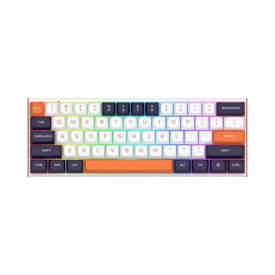 Teclado Gamer Redragon K683WBO-RGB-M Fidd Blanco