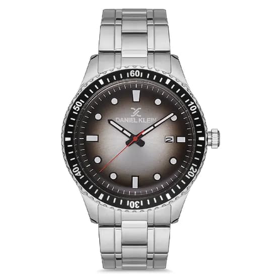 Relogio Analógico Masculino Daniel Klein DK.1.12682-1 Premium Gents / Pulseira de Aço Inoxidável - Prata/Preto