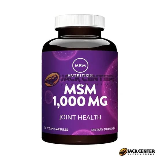 MSM 1000MG MRM Nutrition 120 Cápsulas Vegetariana