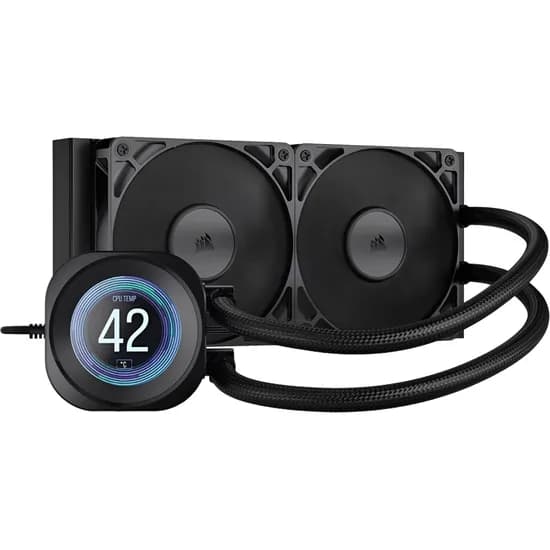 Cooler Líquido Corsair Nautilus 240 RS LCD 240 MM para Cpu - Preto (CW-9061031-WW)